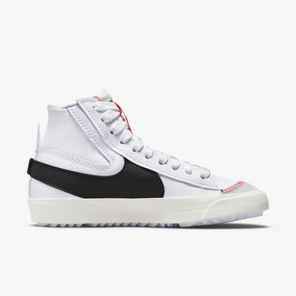 Αθλητικά Παπούτσια Nike Blazer Mid 77 Jumbo γυναικεια ασπρα μαυρα | NK132UEL