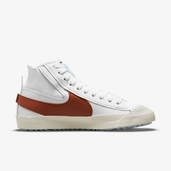 Αθλητικά Παπούτσια Nike Blazer Mid 77 Jumbo ανδρικα ασπρα μαυρα | NK735XDF