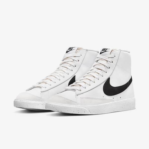 Αθλητικά Παπούτσια Nike Blazer Mid 77 Next Nature γυναικεια ασπρα μαυρα | NK768DSF