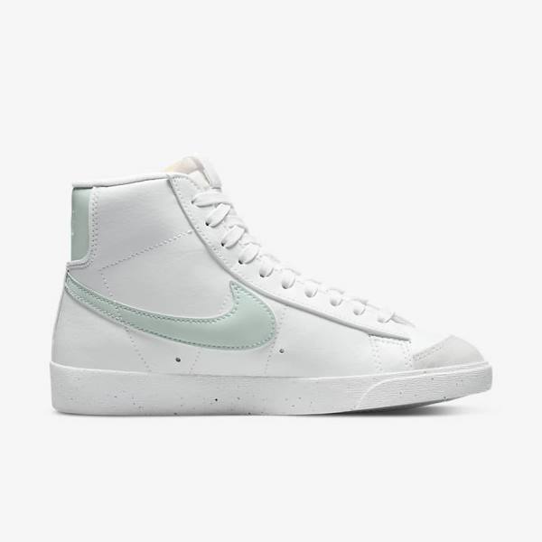 Αθλητικά Παπούτσια Nike Blazer Mid 77 Next Nature γυναικεια ασπρα πρασινο | NK819PAD