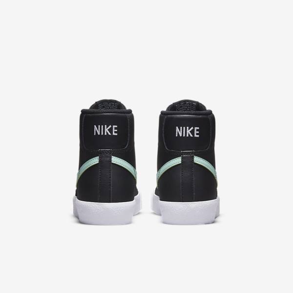 Αθλητικά Παπούτσια Nike Blazer Mid 77 Older παιδικα μαυρα ασπρα μεντα | NK204LNI