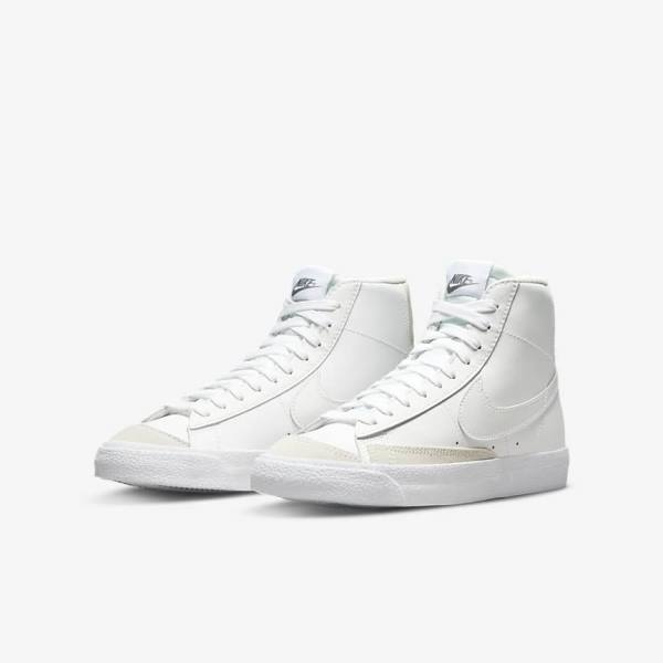 Αθλητικά Παπούτσια Nike Blazer Mid 77 Older παιδικα ασπρα ανοιχτο καφε ασπρα | NK253BVM