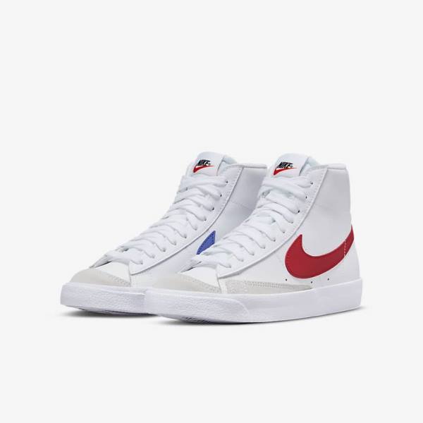 Αθλητικά Παπούτσια Nike Blazer Mid 77 Older παιδικα ασπρα μπλε μαυρα κοκκινα | NK580SXB