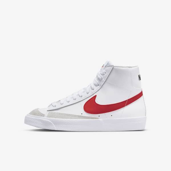 Αθλητικά Παπούτσια Nike Blazer Mid 77 Older παιδικα ασπρα μπλε μαυρα κοκκινα | NK580SXB