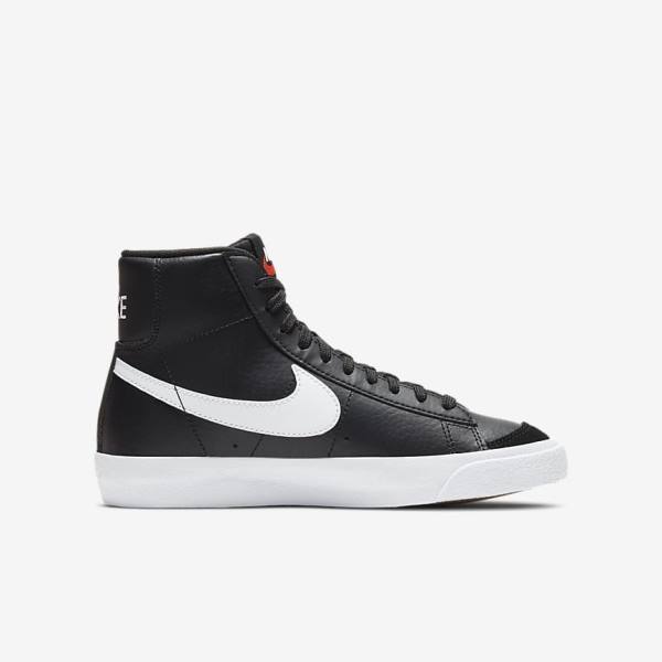 Αθλητικά Παπούτσια Nike Blazer Mid 77 Older παιδικα μαυρα ασπρα πορτοκαλι | NK769HUL