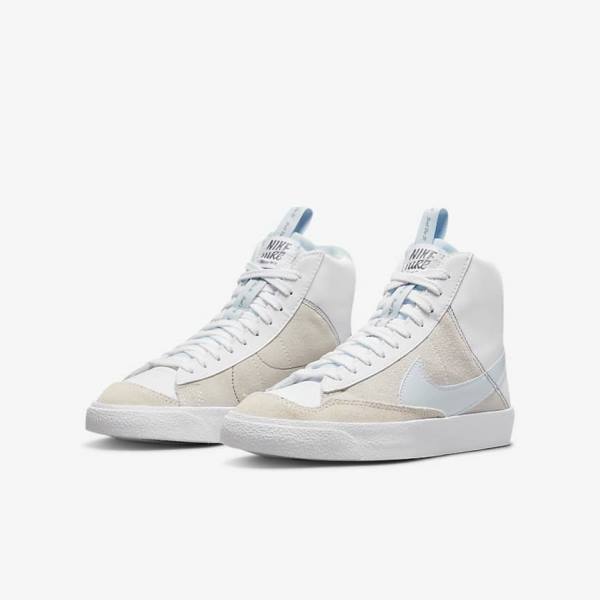 Αθλητικά Παπούτσια Nike Blazer Mid 77 SE Dance Older παιδικα ασπρα μπλε γκρι | NK485JHU