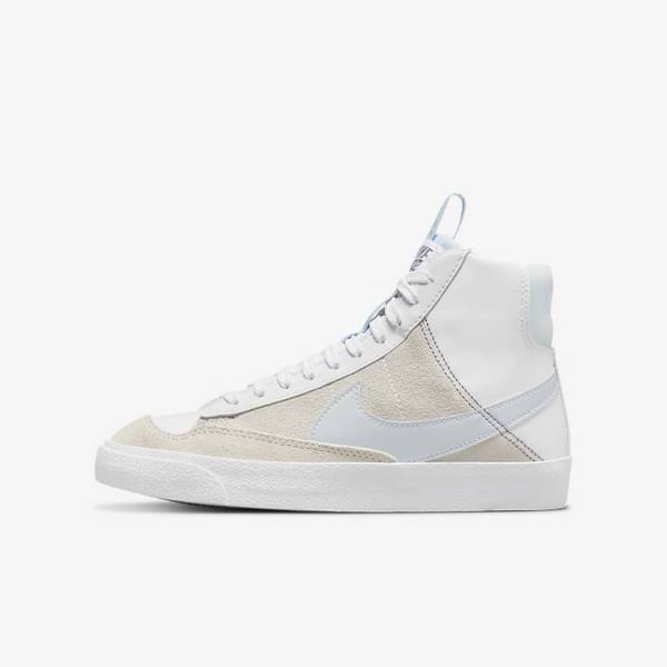 Αθλητικά Παπούτσια Nike Blazer Mid 77 SE Dance Older παιδικα ασπρα μπλε γκρι | NK485JHU