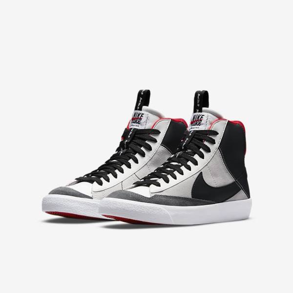 Αθλητικά Παπούτσια Nike Blazer Mid 77 SE Dance Older παιδικα ασπρα κοκκινα ανοιχτο γκρι μαυρα | NK723EWG