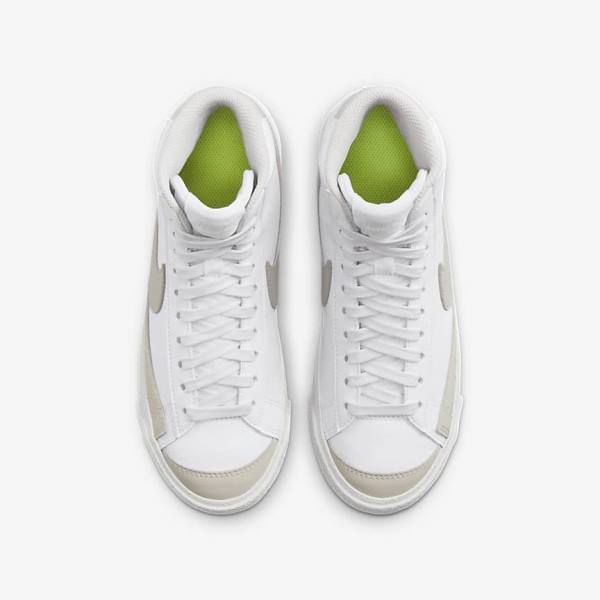 Αθλητικά Παπούτσια Nike Blazer Mid 77 SE Older παιδικα ασπρα ανοιχτο Μπεζ | NK789VAR