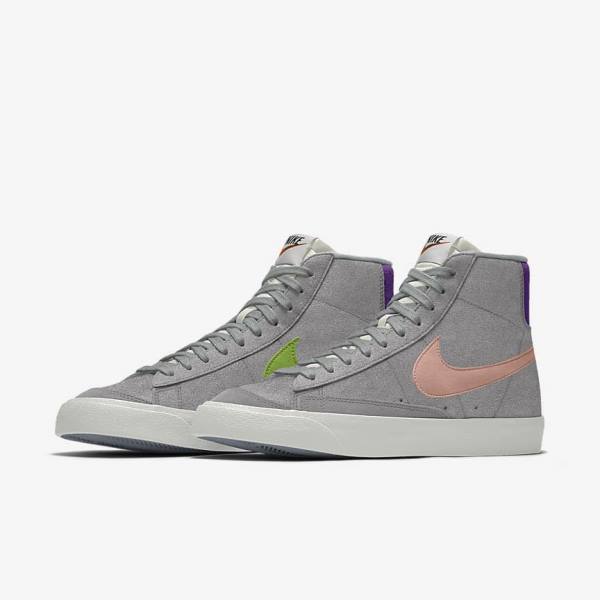 Αθλητικά Παπούτσια Nike Blazer Mid By You Custom ανδρικα Πολύχρωμο | NK381NWX