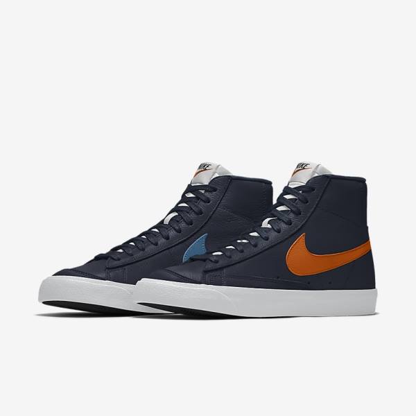 Αθλητικά Παπούτσια Nike Blazer Mid By You Custom ανδρικα Πολύχρωμο | NK892FTL