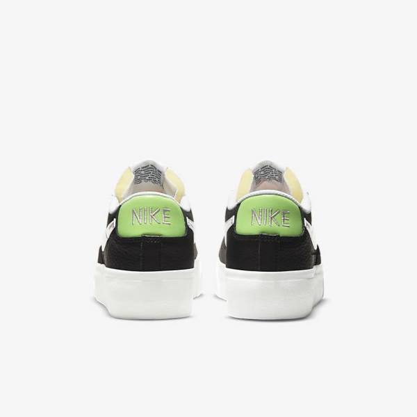 Αθλητικά Παπούτσια Nike Blazer flatforms γυναικεια μαυρα ασπρα πρασινο μεταλλικός ασημι | NK301WNR