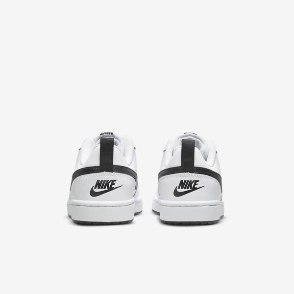 Αθλητικά Παπούτσια Nike Court Borough Low 2 Older παιδικα ασπρα μαυρα | NK563SBY