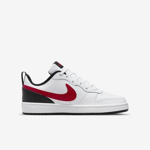 Αθλητικά Παπούτσια Nike Court Borough Low 2 Older παιδικα ασπρα μαυρα κοκκινα | NK796XYG