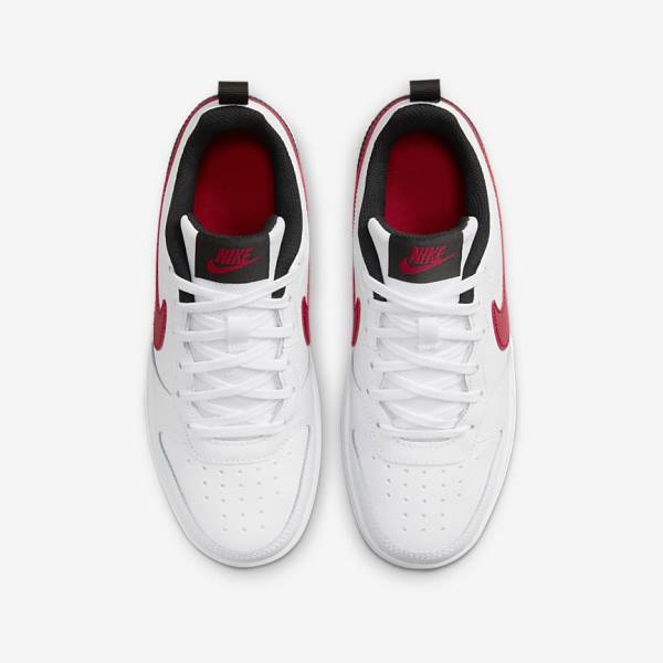 Αθλητικά Παπούτσια Nike Court Borough Low 2 Older παιδικα ασπρα μαυρα κοκκινα | NK796XYG