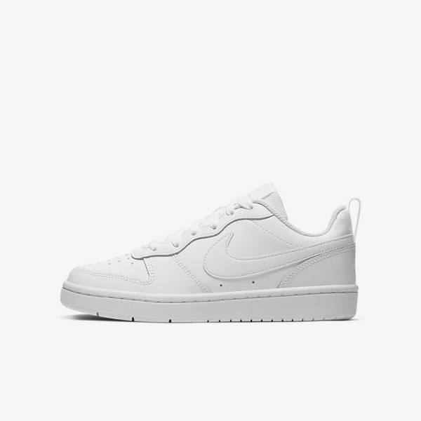 Αθλητικά Παπούτσια Nike Court Borough Low 2 Older παιδικα ασπρα | NK857ZPN