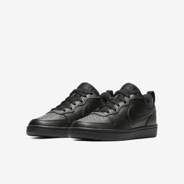 Αθλητικά Παπούτσια Nike Court Borough Low 2 Older παιδικα μαυρα | NK925CFJ