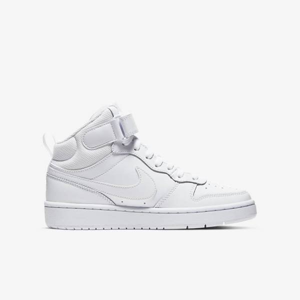 Αθλητικά Παπούτσια Nike Court Borough Mid 2 Older παιδικα ασπρα | NK312ALC