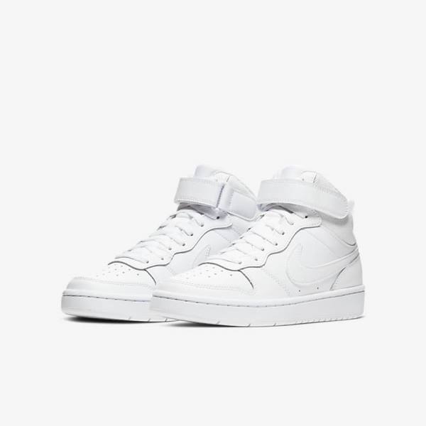 Αθλητικά Παπούτσια Nike Court Borough Mid 2 Older παιδικα ασπρα | NK312ALC