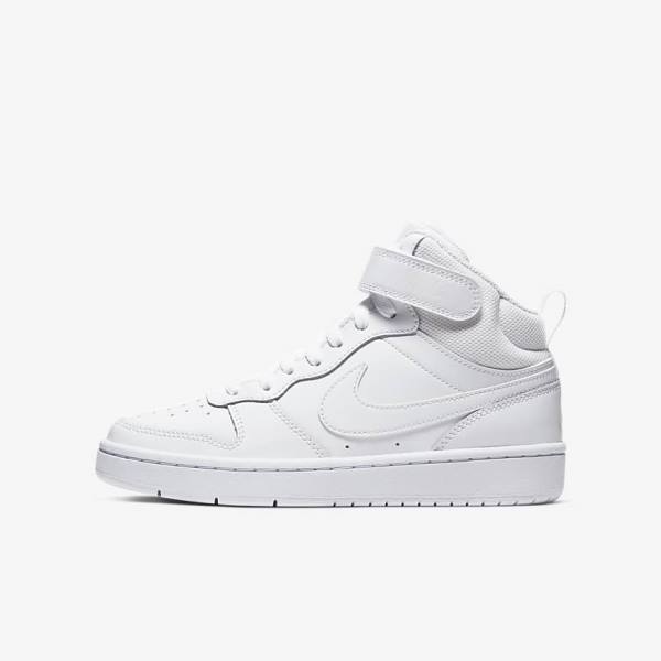 Αθλητικά Παπούτσια Nike Court Borough Mid 2 Older παιδικα ασπρα | NK312ALC