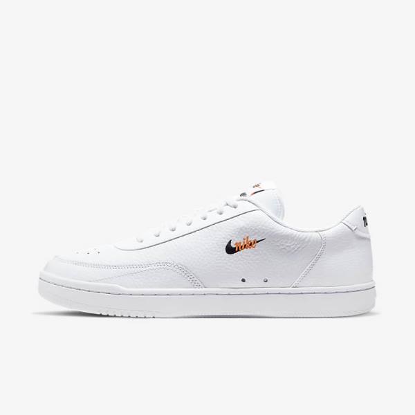 Αθλητικά Παπούτσια Nike Court Vintage Premium ανδρικα ασπρα πορτοκαλι μαυρα | NK671VOX