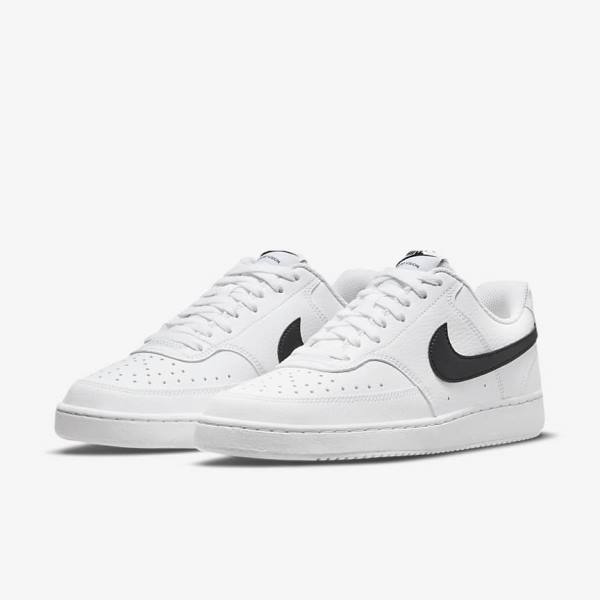 Αθλητικά Παπούτσια Nike Court Vision Low Next Nature γυναικεια ασπρα μαυρα | NK718ETI