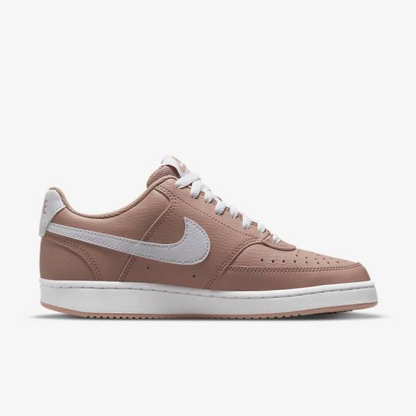 Αθλητικά Παπούτσια Nike Court Vision Low Next Nature γυναικεια ροζ μαυρα ασπρα | NK756TRD