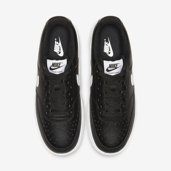 Αθλητικά Παπούτσια Nike Court Vision Low γυναικεια μαυρα ασπρα | NK819HIC