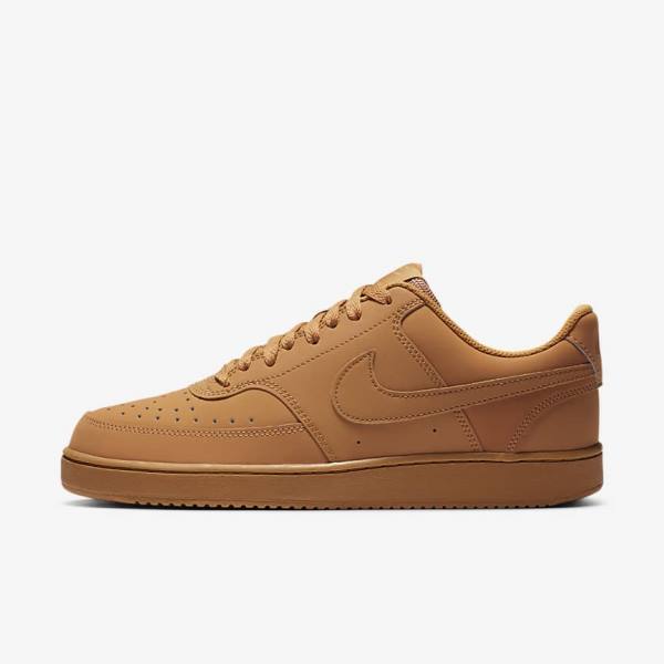 Αθλητικά Παπούτσια Nike Court Vision Low ανδρικα καφε | NK912TJW