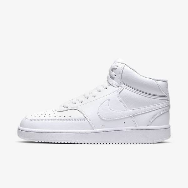 Αθλητικά Παπούτσια Nike Court Vision Mid γυναικεια ασπρα | NK063OPI