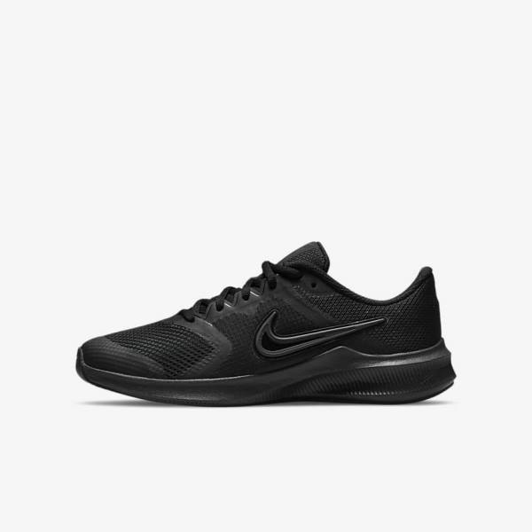 Αθλητικά Παπούτσια Nike Downshifter 11 Older δρομου παιδικα μαυρα σκούρο γκρι | NK618SGH