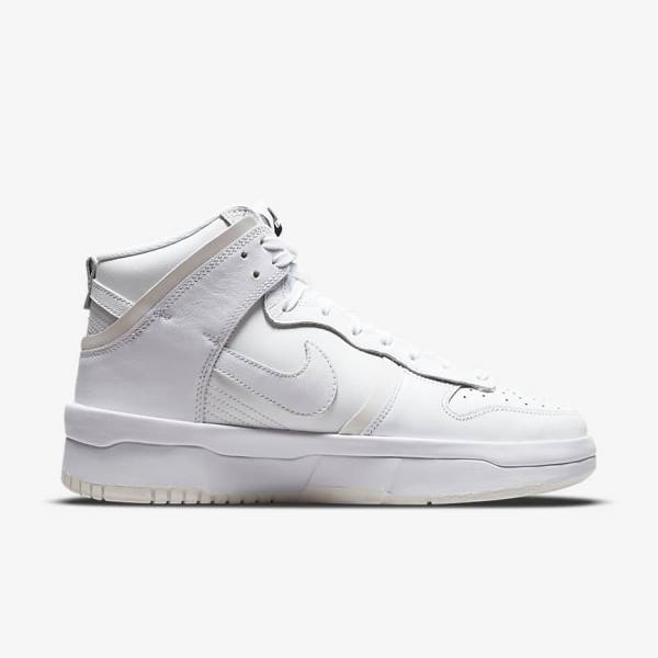 Αθλητικά Παπούτσια Nike Dunk High Up γυναικεια ασπρα μαυρα ασπρα | NK632EBF