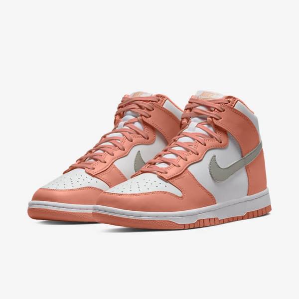 Αθλητικά Παπούτσια Nike Dunk High γυναικεια κοκκινα ασπρα ανοιχτο | NK528BQL