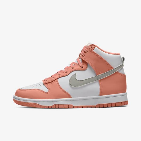 Αθλητικά Παπούτσια Nike Dunk High γυναικεια κοκκινα ασπρα ανοιχτο | NK528BQL