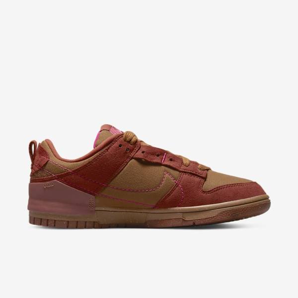 Αθλητικά Παπούτσια Nike Dunk Low Disrupt 2 γυναικεια καφε πορτοκαλι κοκκινα ροζ | NK480IQO