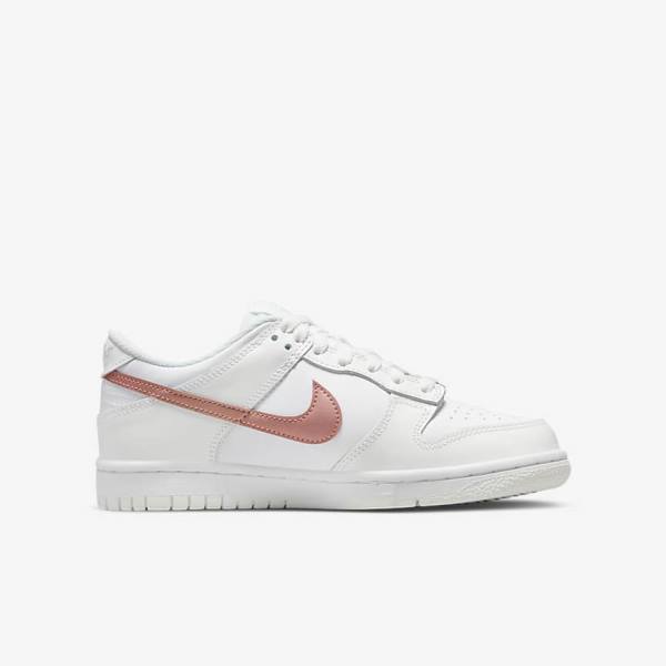 Αθλητικά Παπούτσια Nike Dunk Low Older παιδικα ασπρα μεταλλικός κοκκινα καφε | NK256BJF