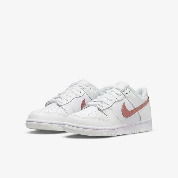 Αθλητικά Παπούτσια Nike Dunk Low Older παιδικα ασπρα μεταλλικός κοκκινα καφε | NK256BJF