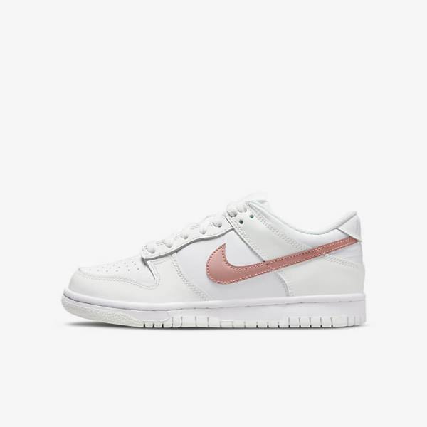 Αθλητικά Παπούτσια Nike Dunk Low Older παιδικα ασπρα μεταλλικός κοκκινα καφε | NK256BJF