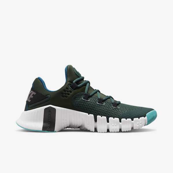 Αθλητικά Παπούτσια Nike Free Metcon 4 ανδρικα πρασινο μαυρα ασπρα | NK281MGF