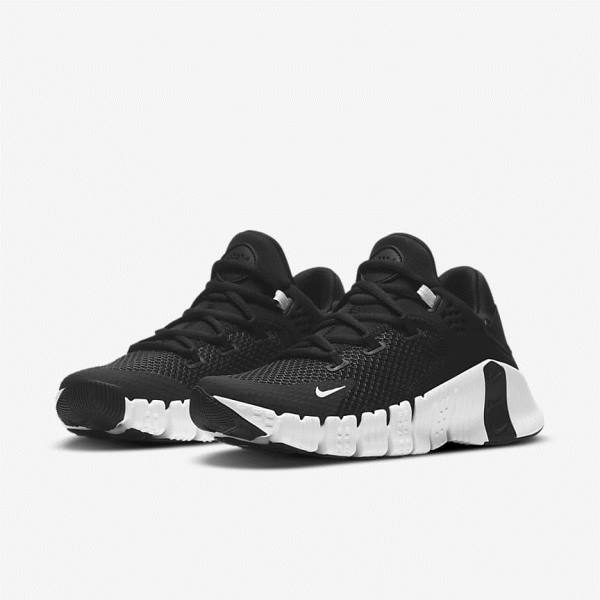 Αθλητικά Παπούτσια Nike Free Metcon 4 γυναικεια μαυρα ασπρα | NK605LOA