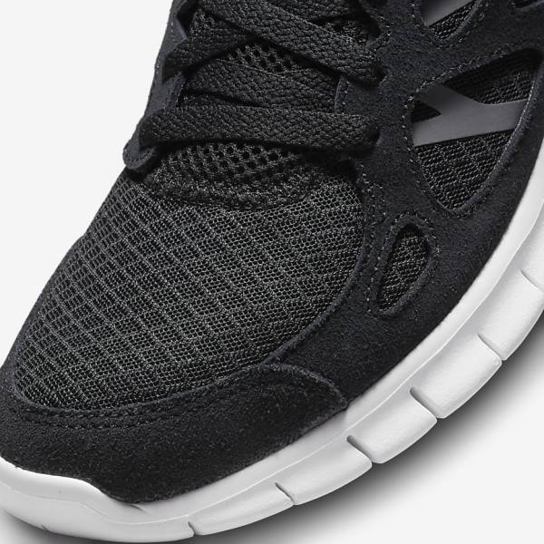 Αθλητικά Παπούτσια Nike Free Run 2 ανδρικα μαυρα σκούρο γκρι ασπρα | NK154EDU