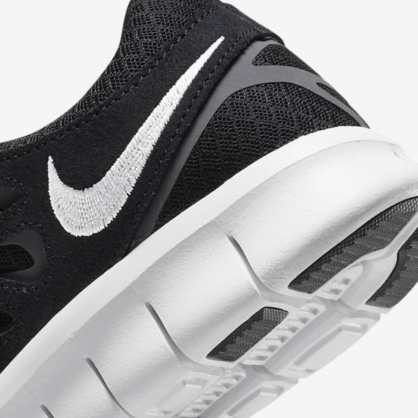 Αθλητικά Παπούτσια Nike Free Run 2 ανδρικα μαυρα σκούρο γκρι ασπρα | NK154EDU