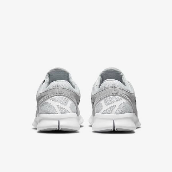 Αθλητικά Παπούτσια Nike Free Run 2 ανδρικα γκρι ασπρα Πλατίνα | NK317BXM