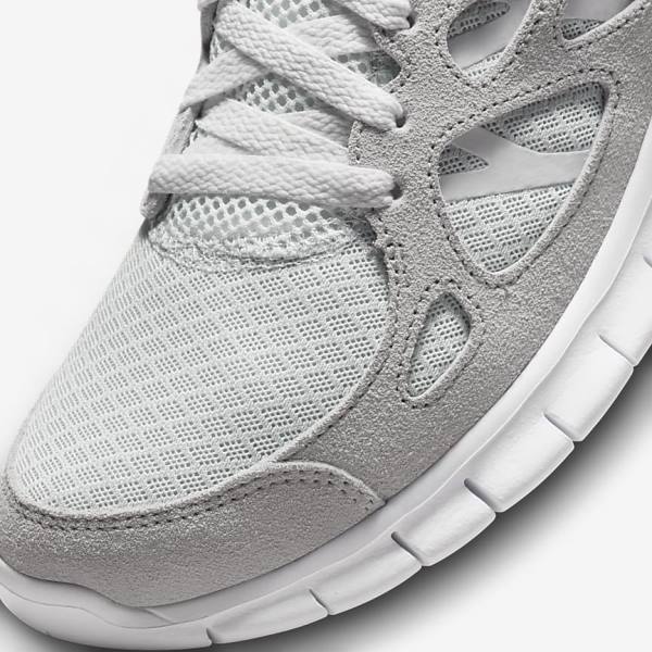 Αθλητικά Παπούτσια Nike Free Run 2 ανδρικα γκρι ασπρα Πλατίνα | NK317BXM