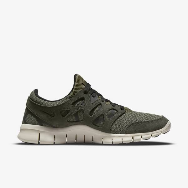 Αθλητικά Παπούτσια Nike Free Run 2 ανδρικα Ελιά μαυρα | NK475UNV