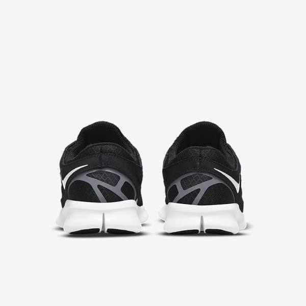 Αθλητικά Παπούτσια Nike Free Run 2 γυναικεια μαυρα σκούρο γκρι ασπρα | NK597WPC