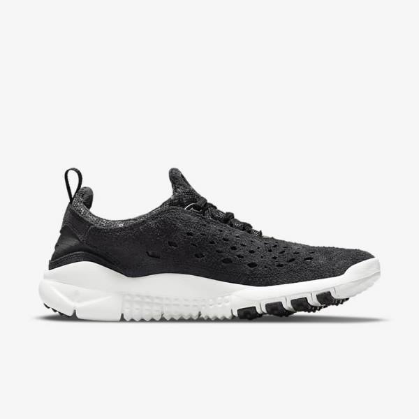 Αθλητικά Παπούτσια Nike Free Run Trail ανδρικα μαυρα ασπρα σκούρο γκρι | NK268TXE