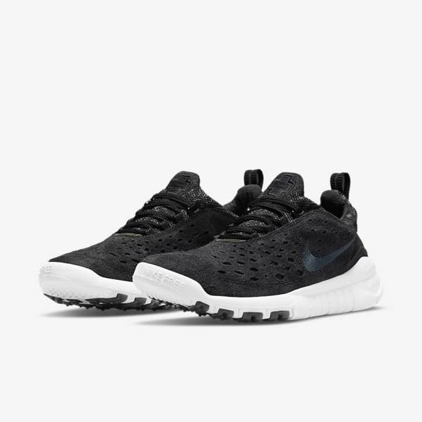 Αθλητικά Παπούτσια Nike Free Run Trail ανδρικα μαυρα ασπρα σκούρο γκρι | NK268TXE