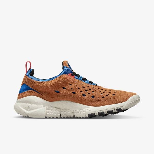 Αθλητικά Παπούτσια Nike Free Run Trail ανδρικα μπλε ανοιχτο κρέμα κοκκινα | NK281MXW