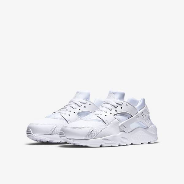 Αθλητικά Παπούτσια Nike Huarache Run Older παιδικα ασπρα Πλατίνα ασπρα | NK452VFK